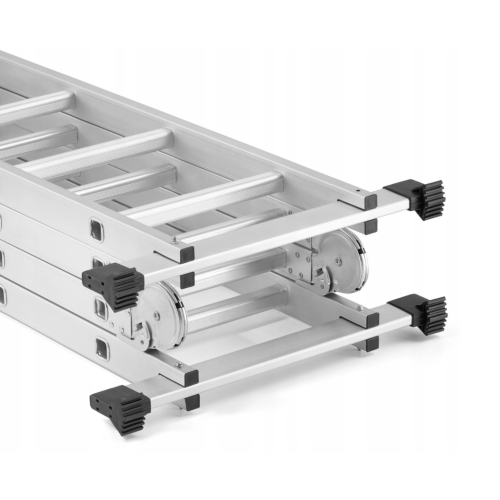 Ledad aluminiumstege med plattform 4x4